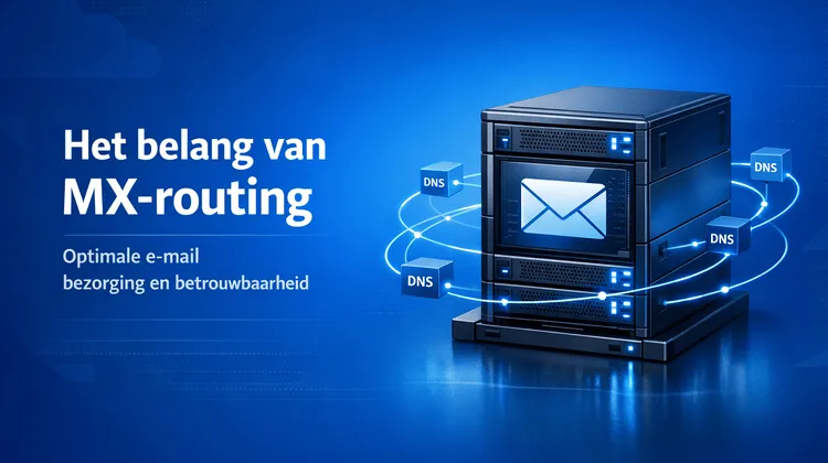 Diagram van MX routing voor e-mailbezorging