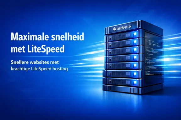 LiteSpeed hosting snelheidsdiagram
